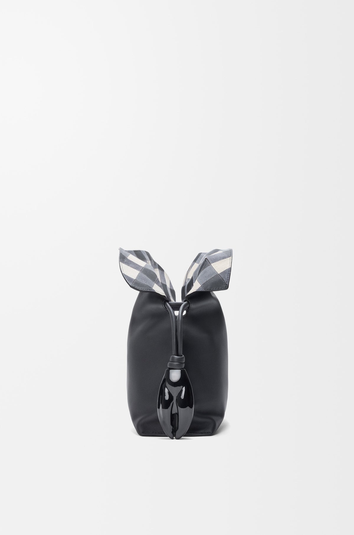 Loewe Medium Flamenco clutch in nappa calfskin and check intarsio