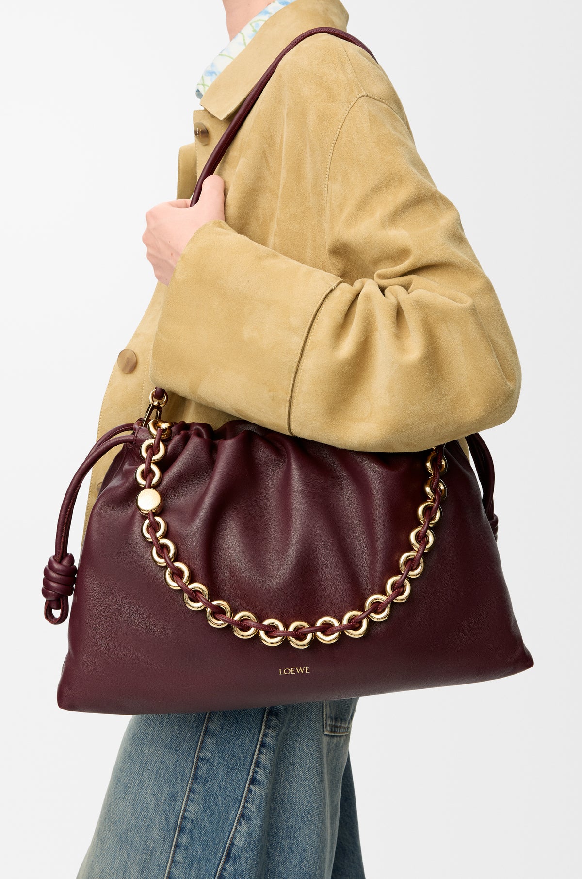 Loewe Large Flamenco purse in mellow nappa lambskin