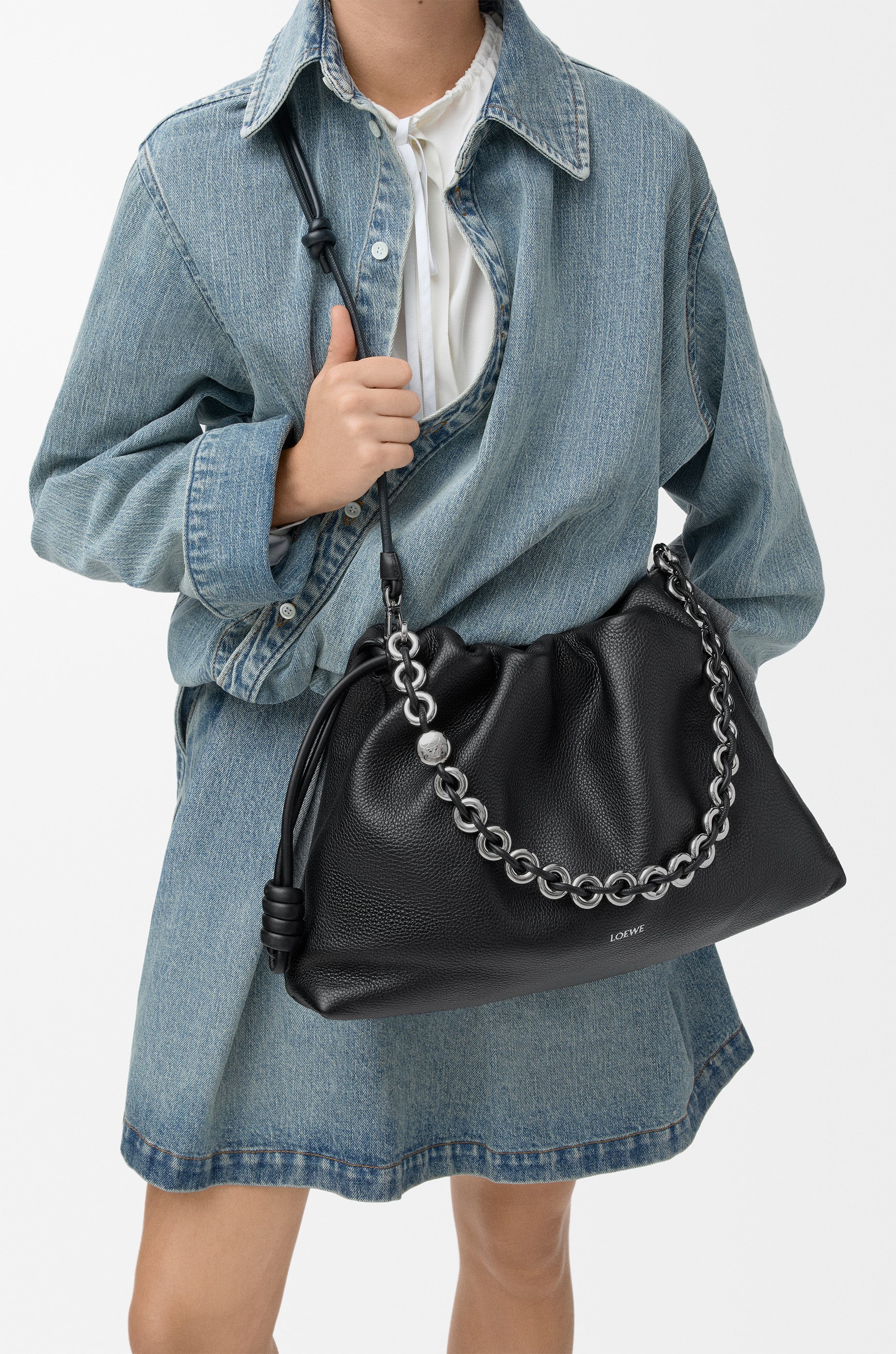 Loewe Large Flamenco purse in fine grained calfskin