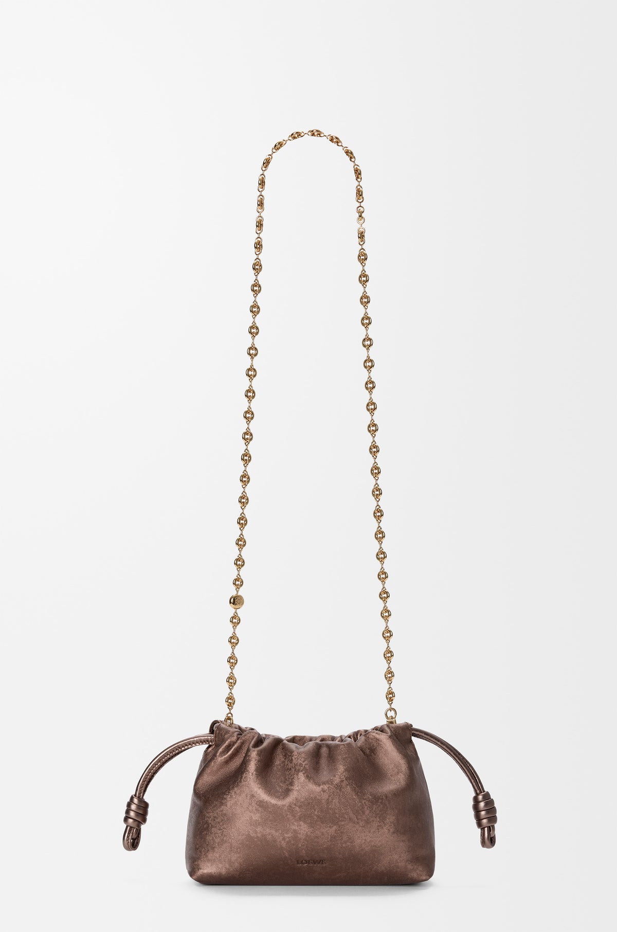 Loewe Mini Flamenco purse in moiré printed calfskin