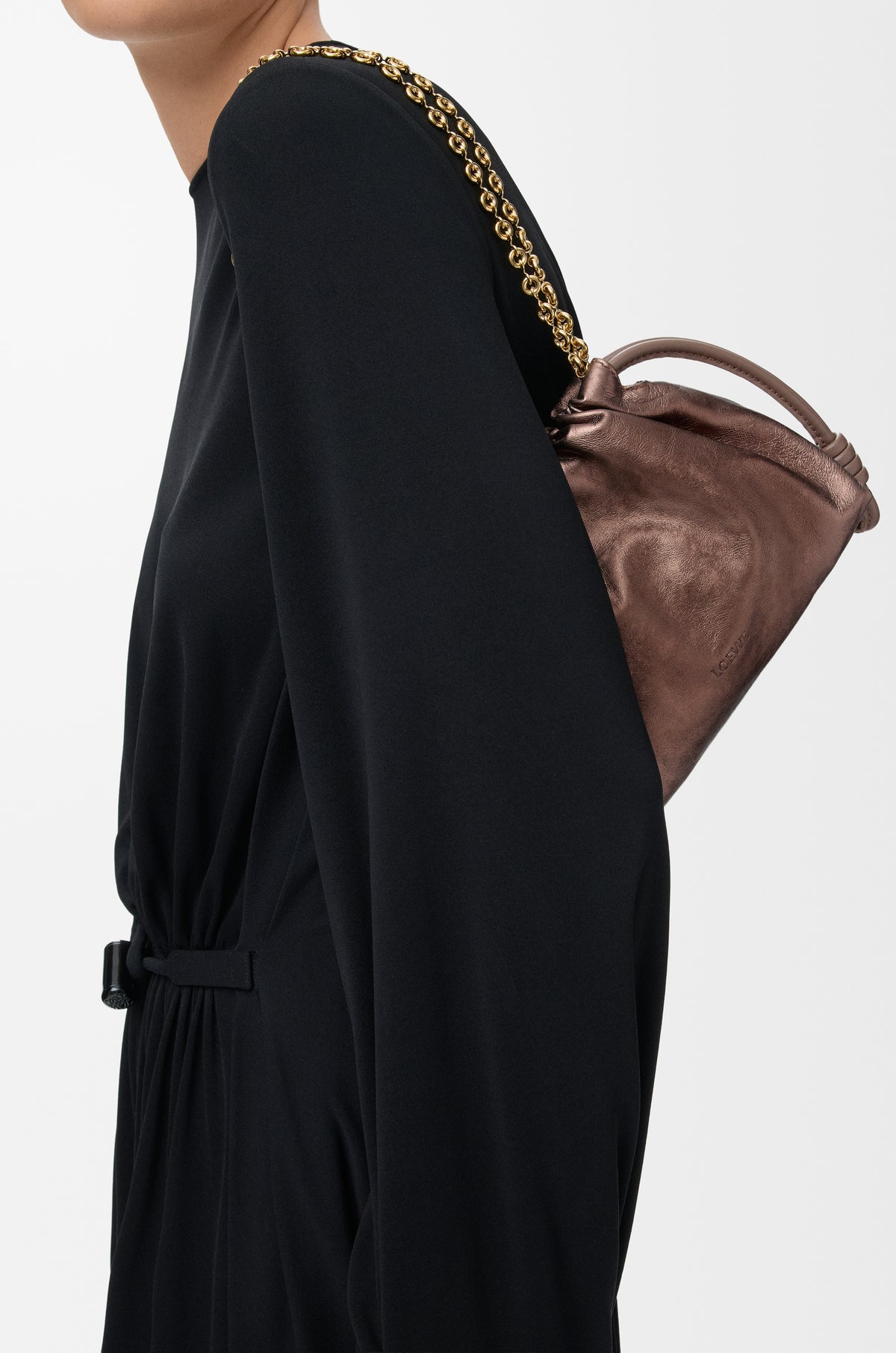 Loewe Mini Flamenco purse in moiré printed calfskin