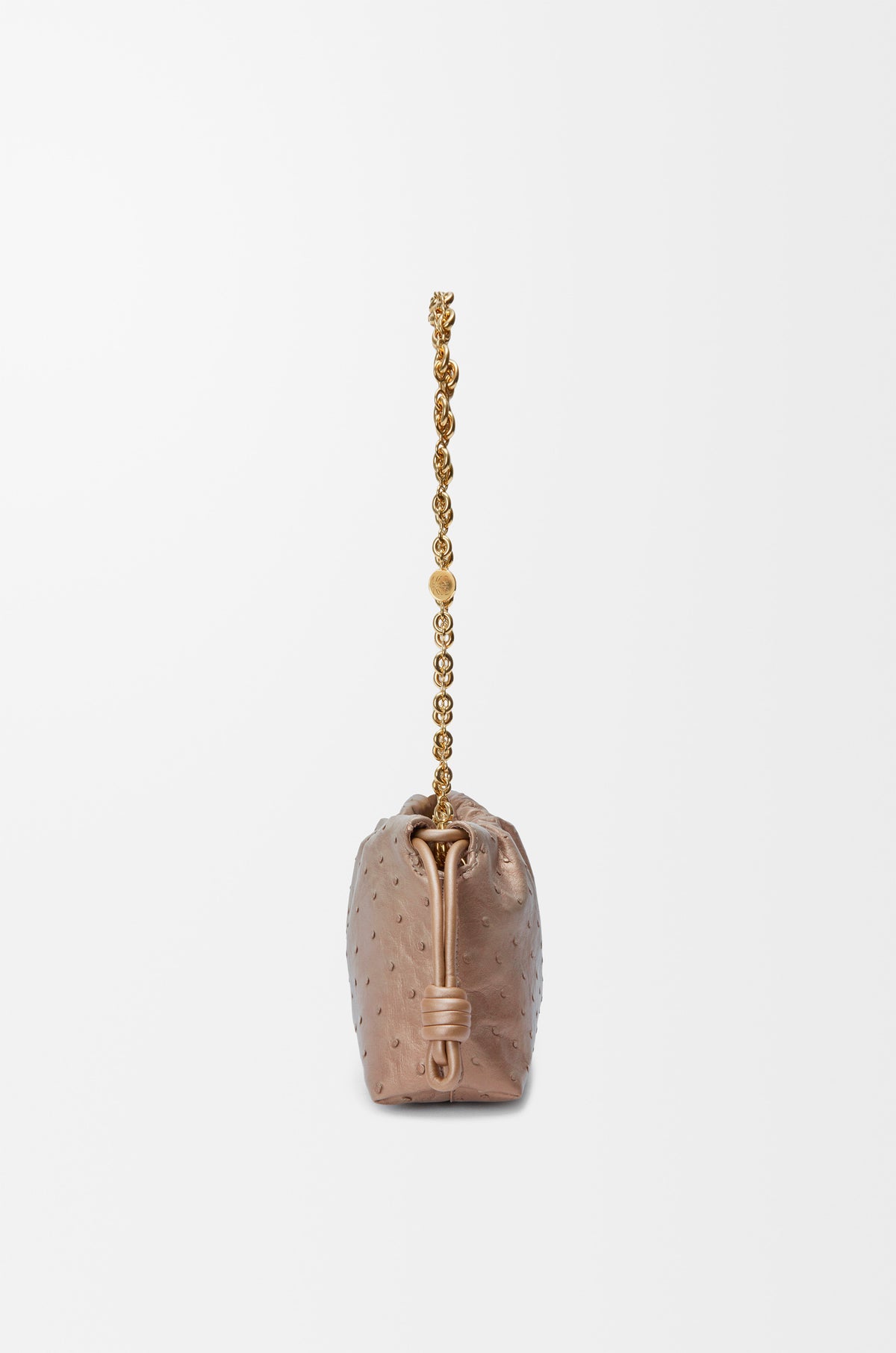 Loewe Mini Flamenco purse in pearlised ostrich
