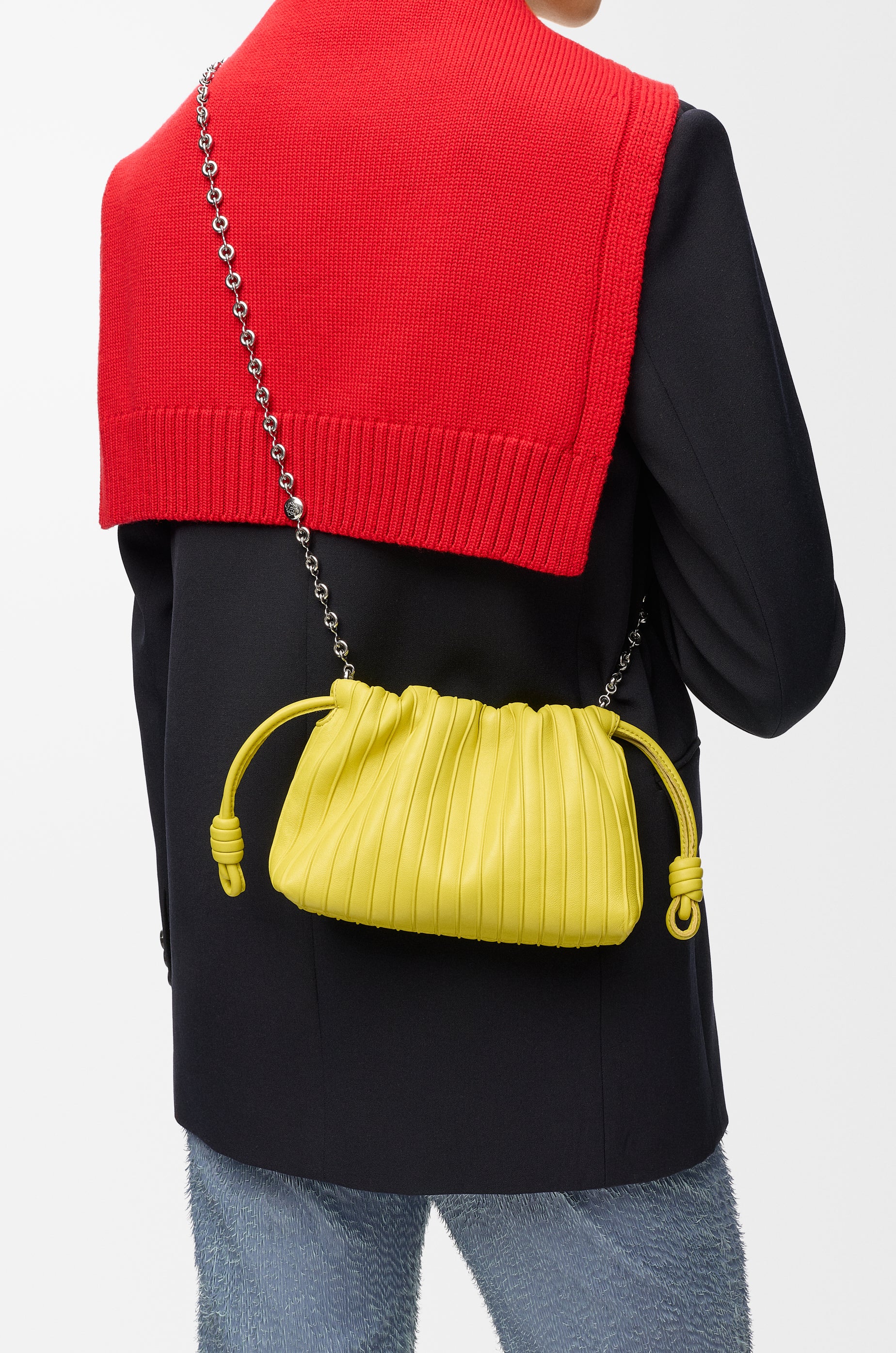 Loewe Mini Flamenco Pleats purse in nappa lambskin