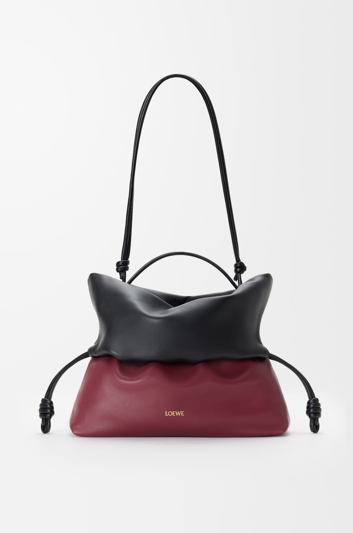 Loewe Flamenco Rolled bag in bicolour mellow nappa lambskin