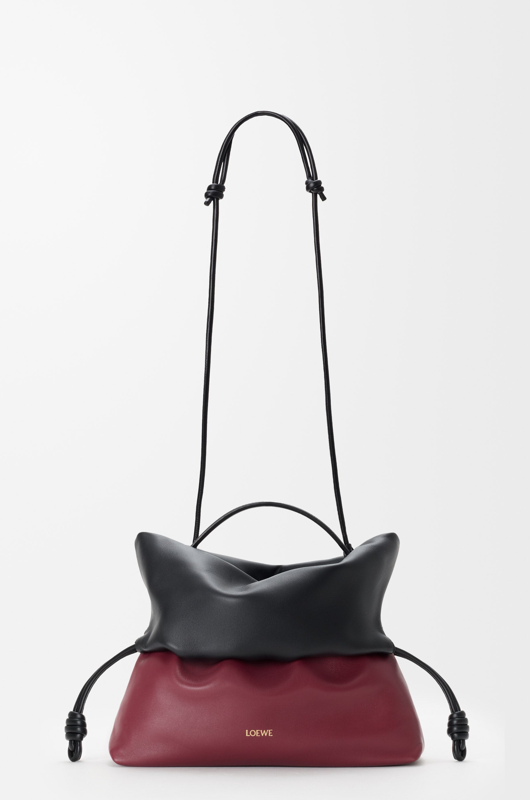 Loewe Flamenco Rolled bag in bicolour mellow nappa lambskin
