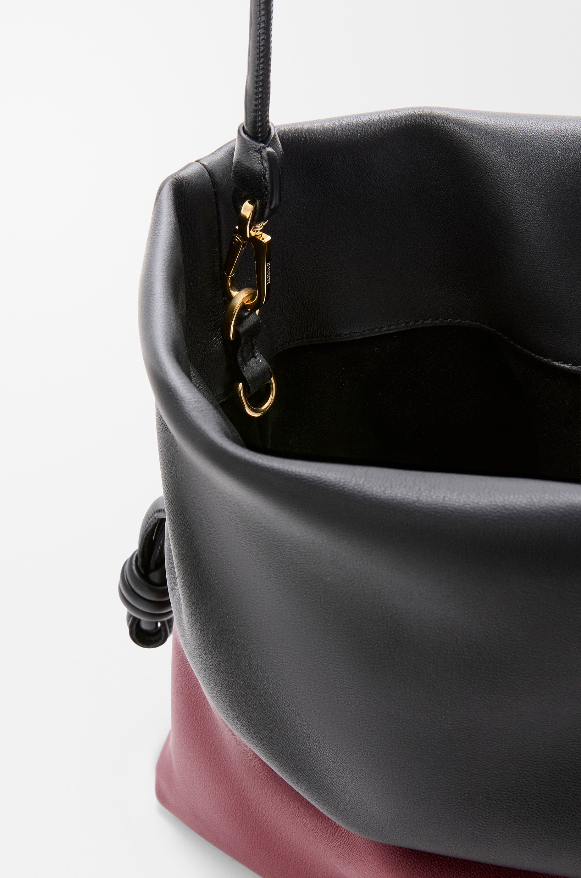 Loewe Flamenco Rolled bag in bicolour mellow nappa lambskin