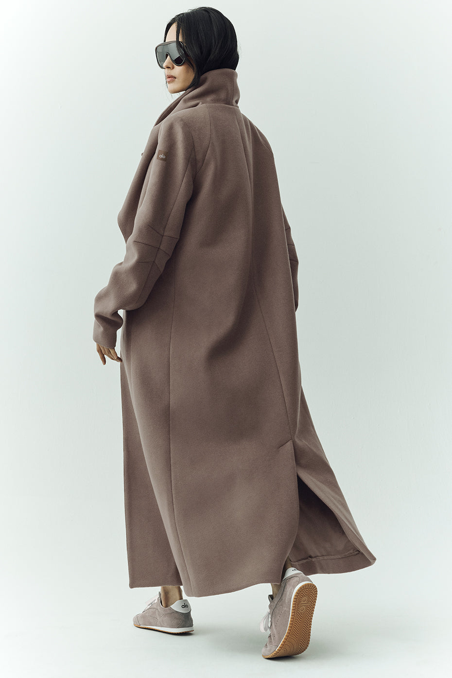 Alo Yoga Women'S Wool Blend Nightfall Long Coat
