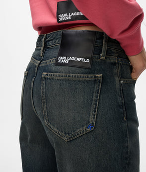 KarlLagerfeld Logo Geo Shiny Shoulder Bag Black