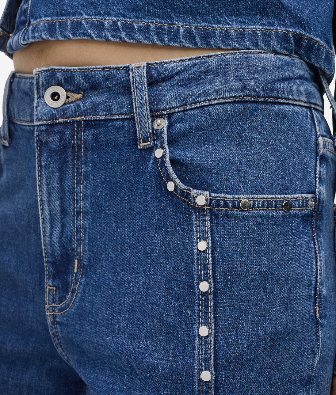 KarlLagerfeld Sunglasses Studded Top Handle Bag Black