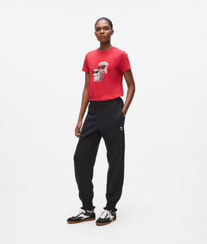 KarlLagerfeld Ikon Nylon Crossbody Pouch Black