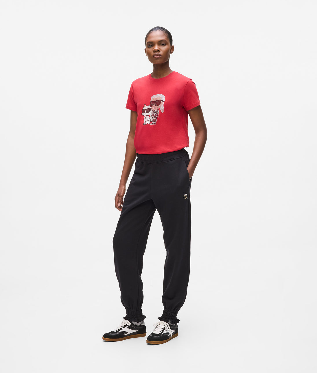 KarlLagerfeld Ikon Nylon Small Tote Bag Black