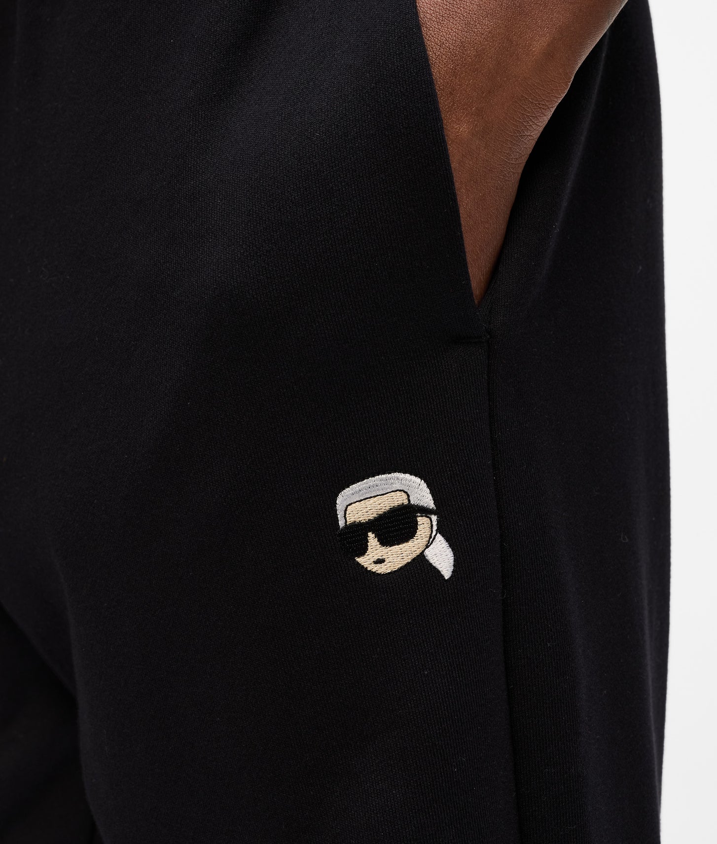 Karl Lagerfeld Ikon Cinched Sweatpants Black