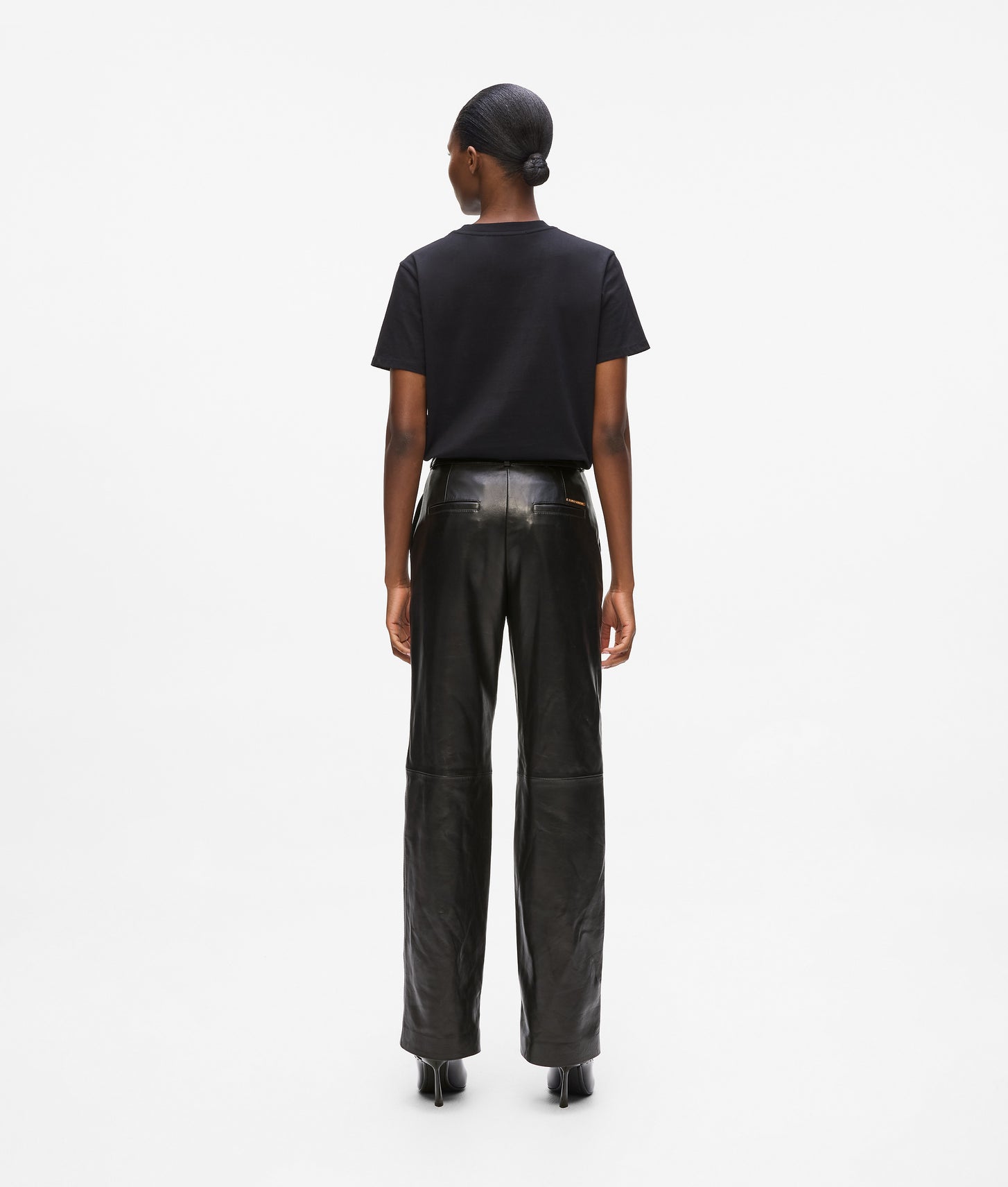 Karl Lagerfeld Leather Pants Black