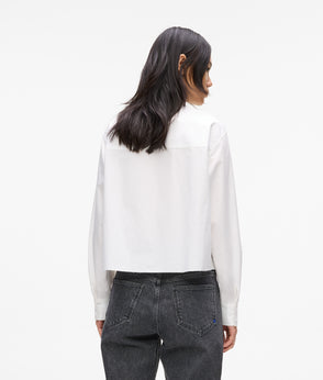 KarlLagerfeld Logo Geo Shiny Shoulder Bag Black