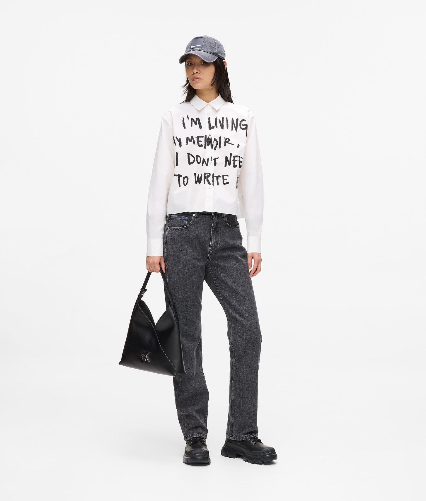 Karl Lagerfeld Karl Quote Shirt White