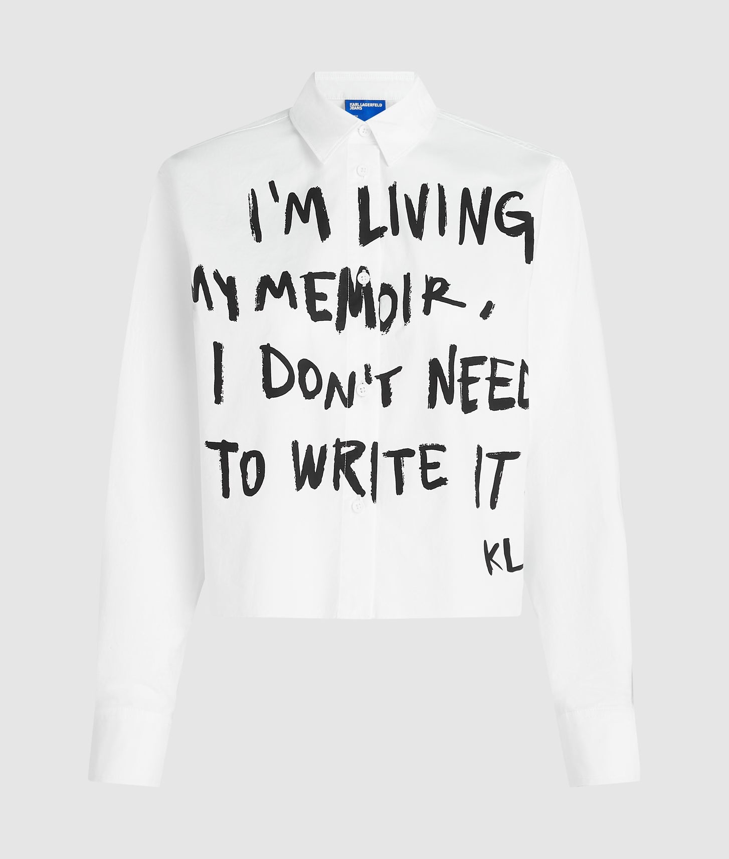 Karl Lagerfeld Karl Quote Shirt White