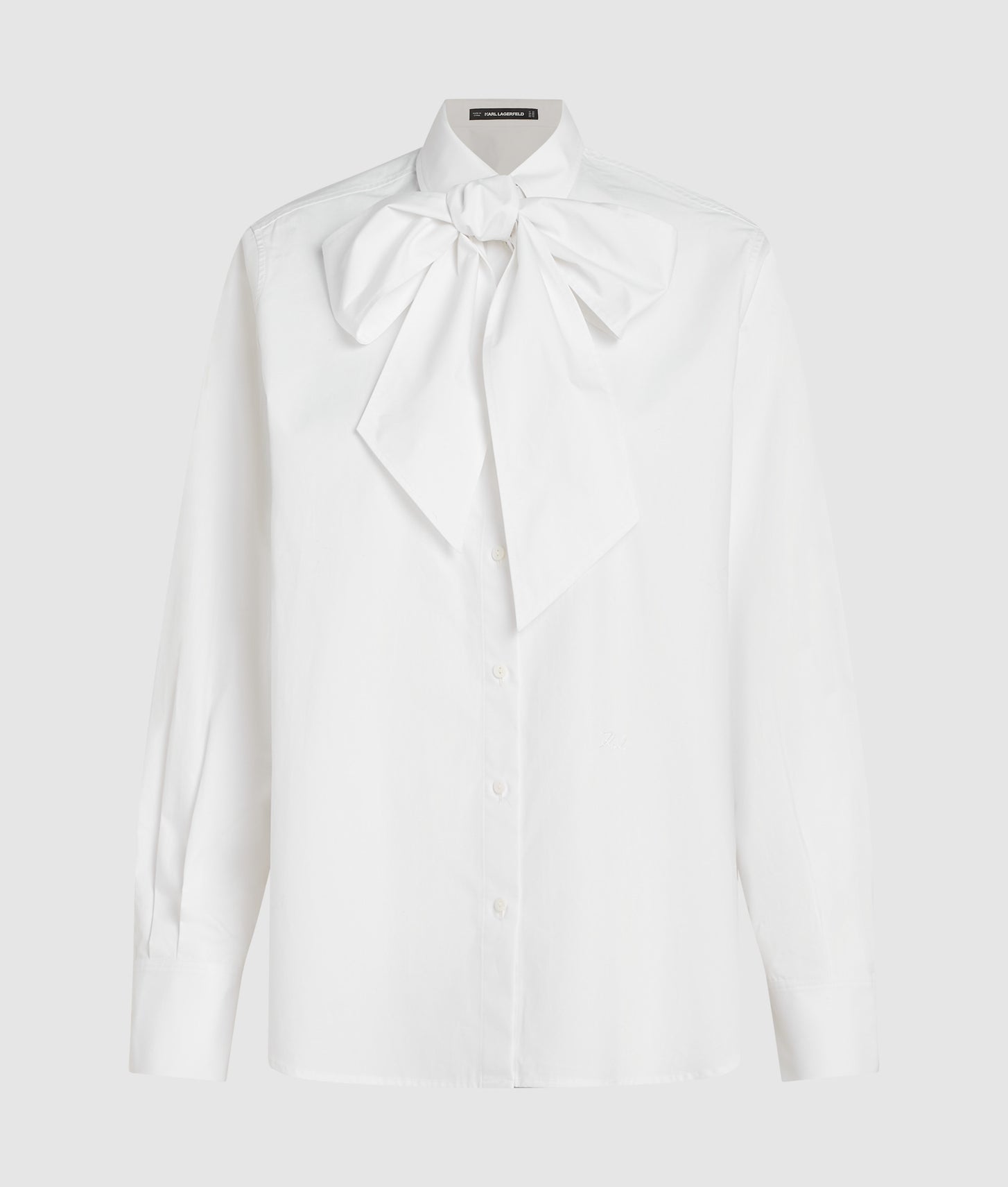 Karl Lagerfeld Karl Dna Bow Detail Shirt White