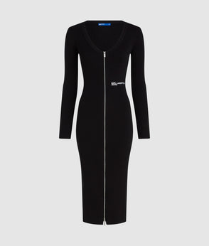 KarlLagerfeld Denim Mini Hobo Bag Visual Washed Black