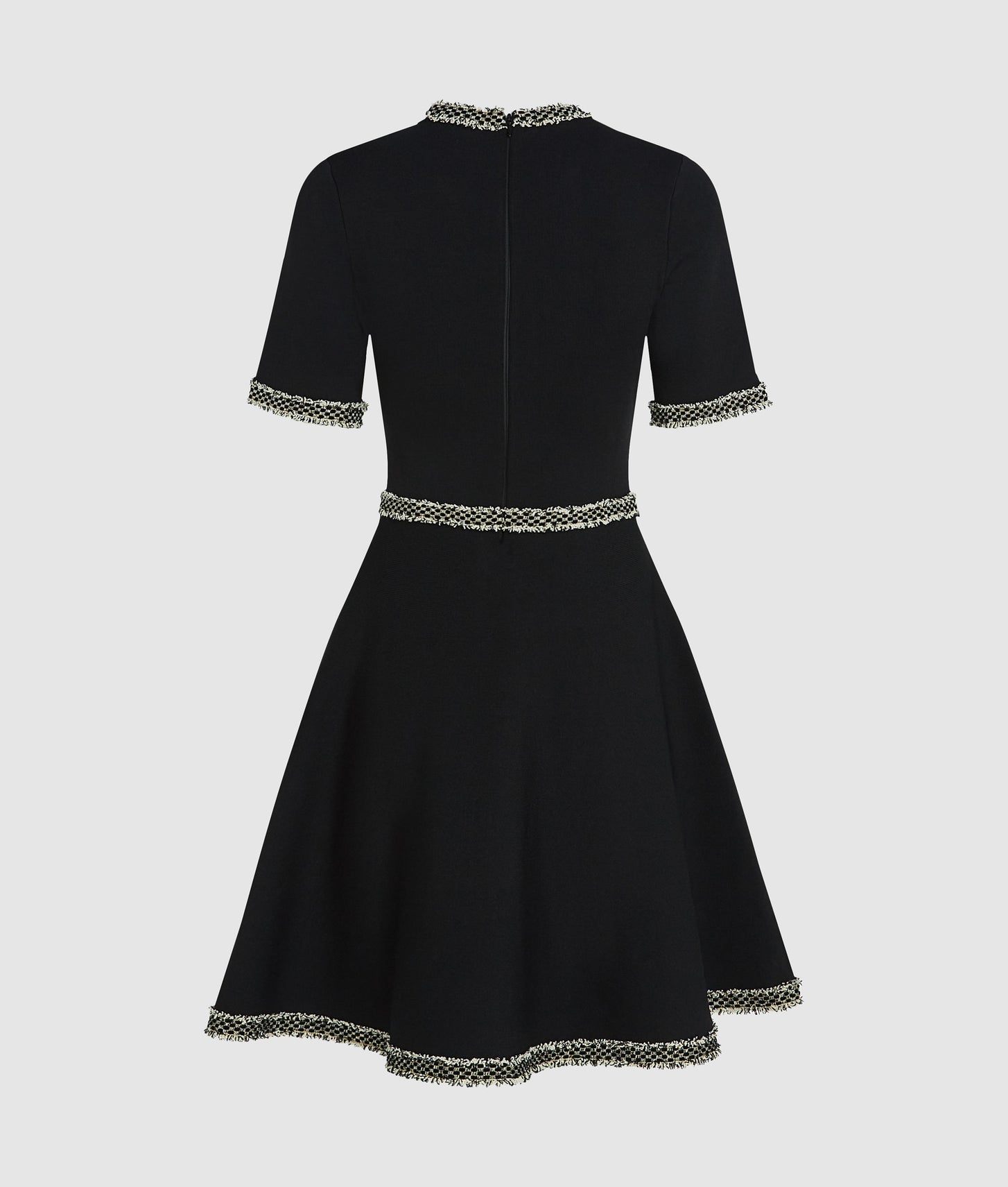 Karl Lagerfeld Bouclé Detail Knit Dress Black