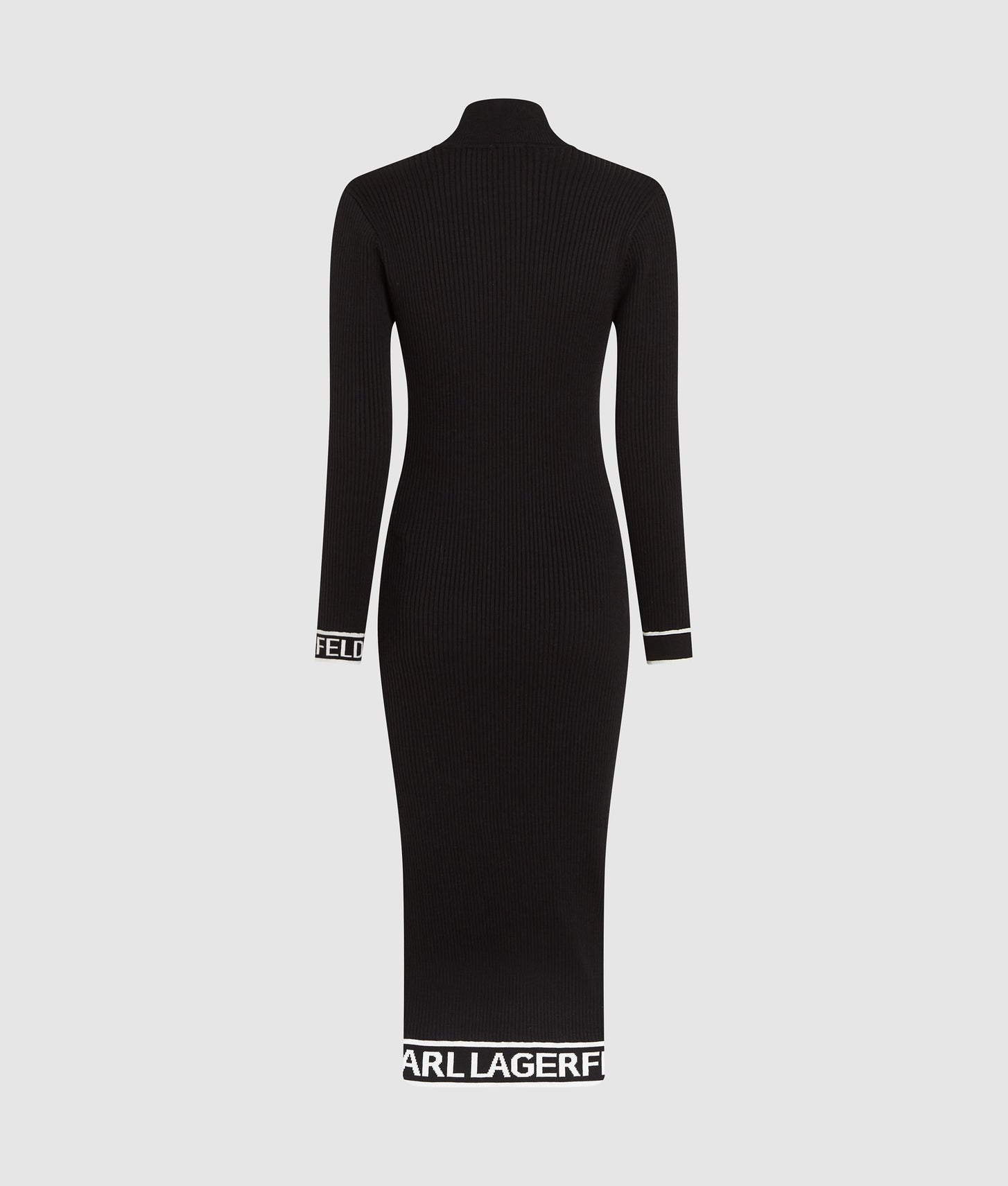 Karl Lagerfeld Logo Knit Dress Black