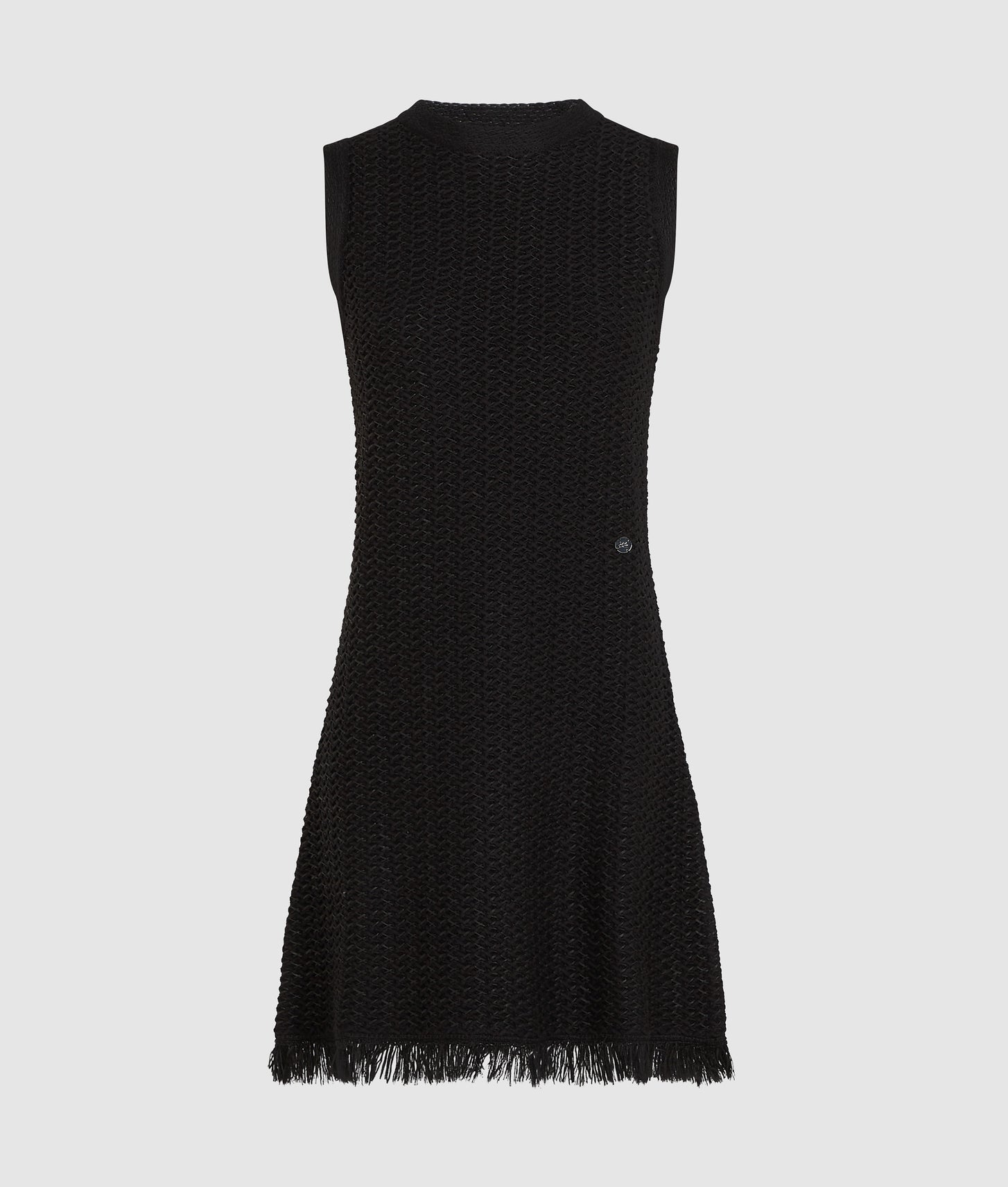 Karl Lagerfeld Textured Knit Dress Black