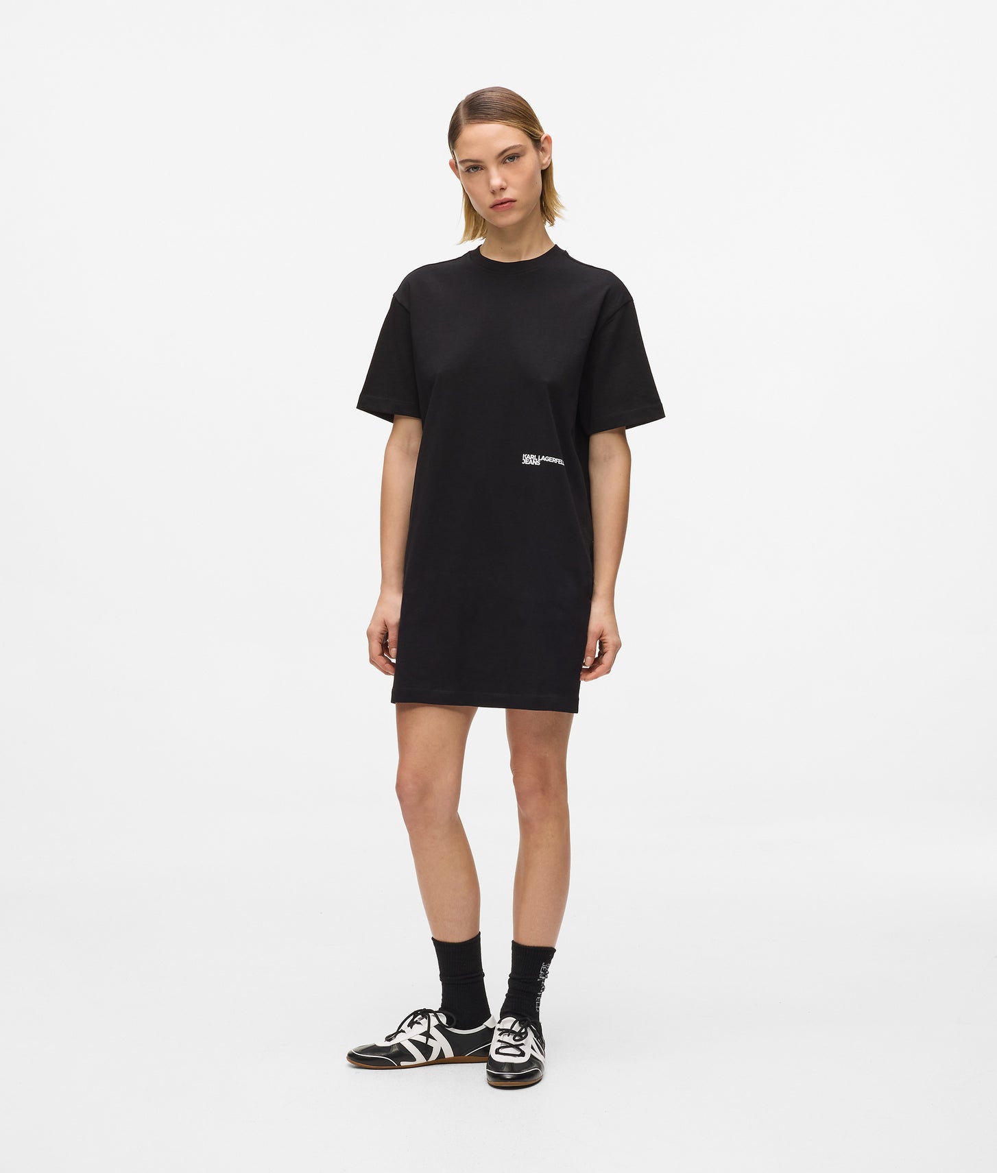 Karl Lagerfeld Karl Quote T-Shirt Dress Black
