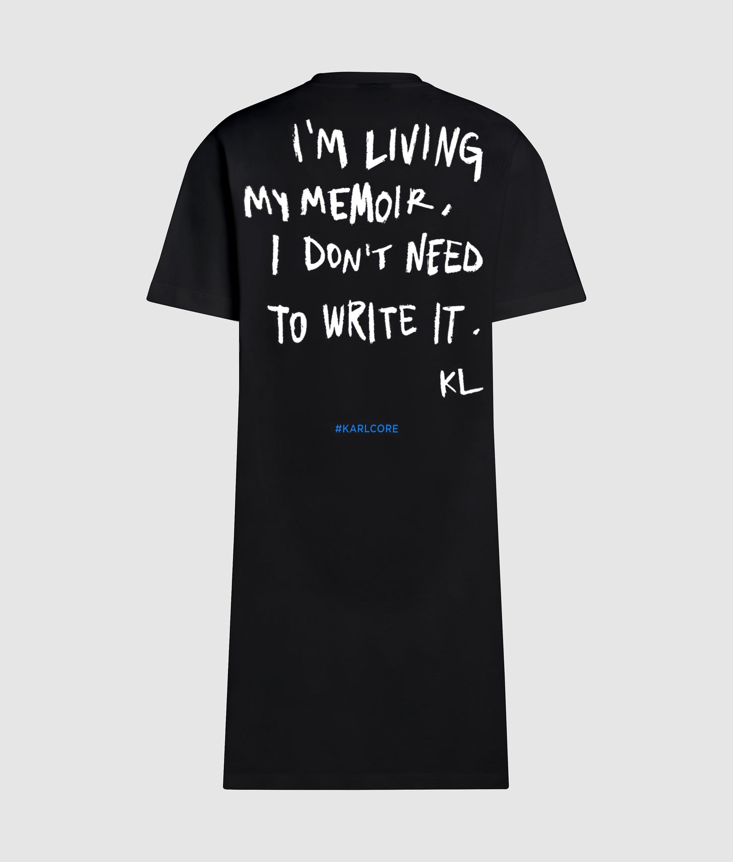 Karl Lagerfeld Karl Quote T-Shirt Dress Black