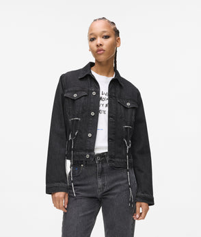 KarlLagerfeld Logo Nylon Backpack Black