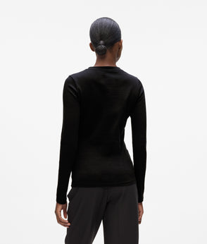 KarlLagerfeld Kcircle Perforated Small Tote Bag Windsor Wine