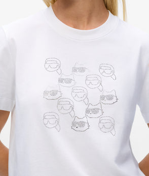 KarlLagerfeld Ikon Pebble Moon Shoulder Bag Black