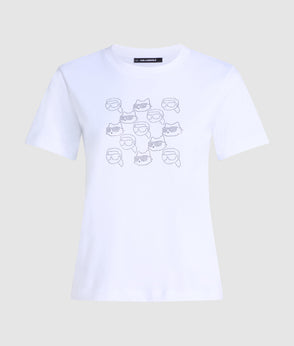 KarlLagerfeld Ikon Pebble Moon Shoulder Bag Black