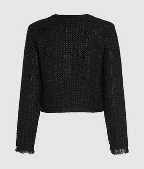 Karl Lagerfeld Textured Knit Dress Black