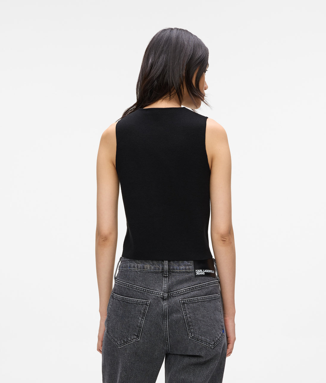 KarlLagerfeld Logo Nylon Sling Bag Black