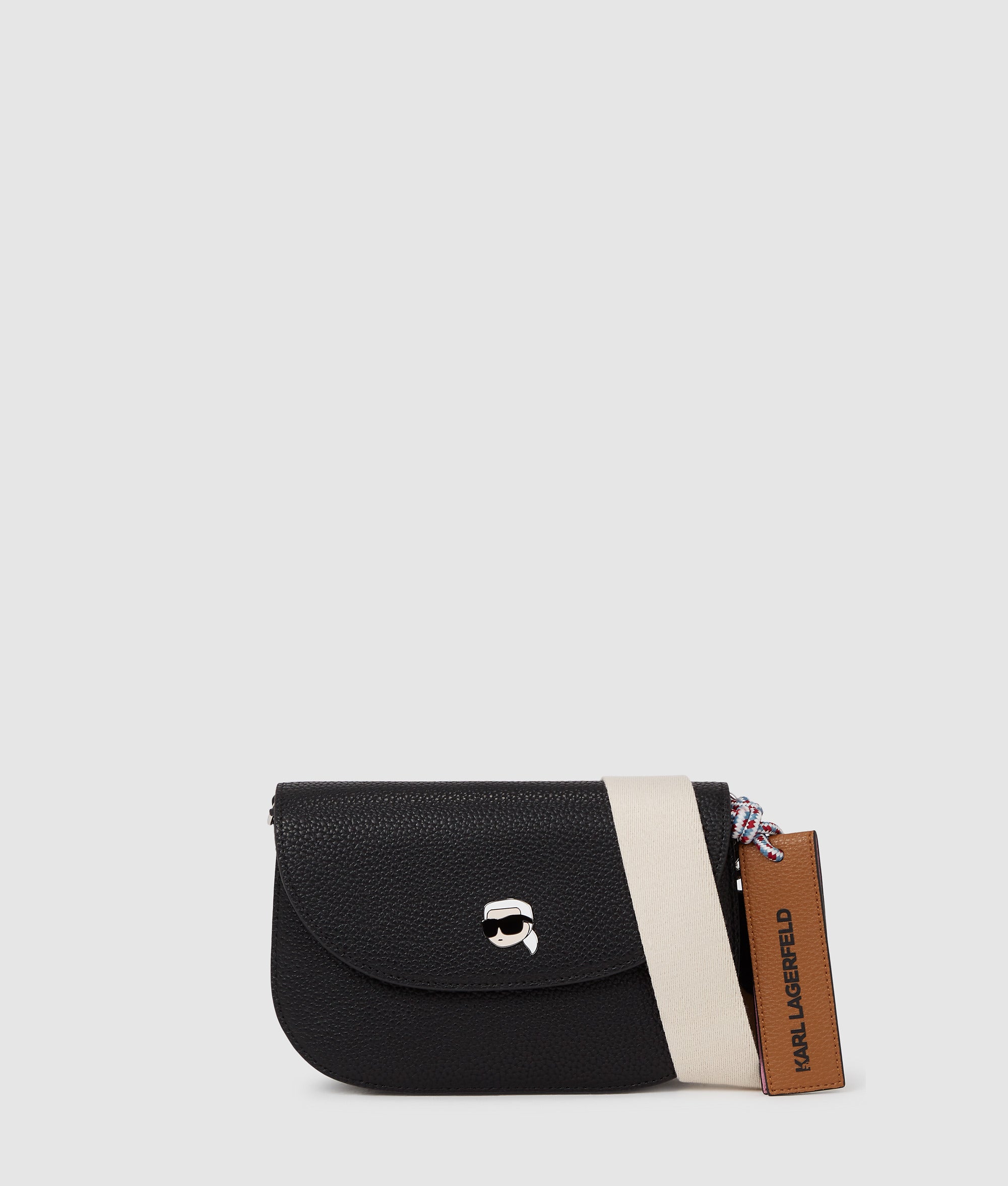 KarlLagerfeld Ikon Pebble Crossbody Bag Black