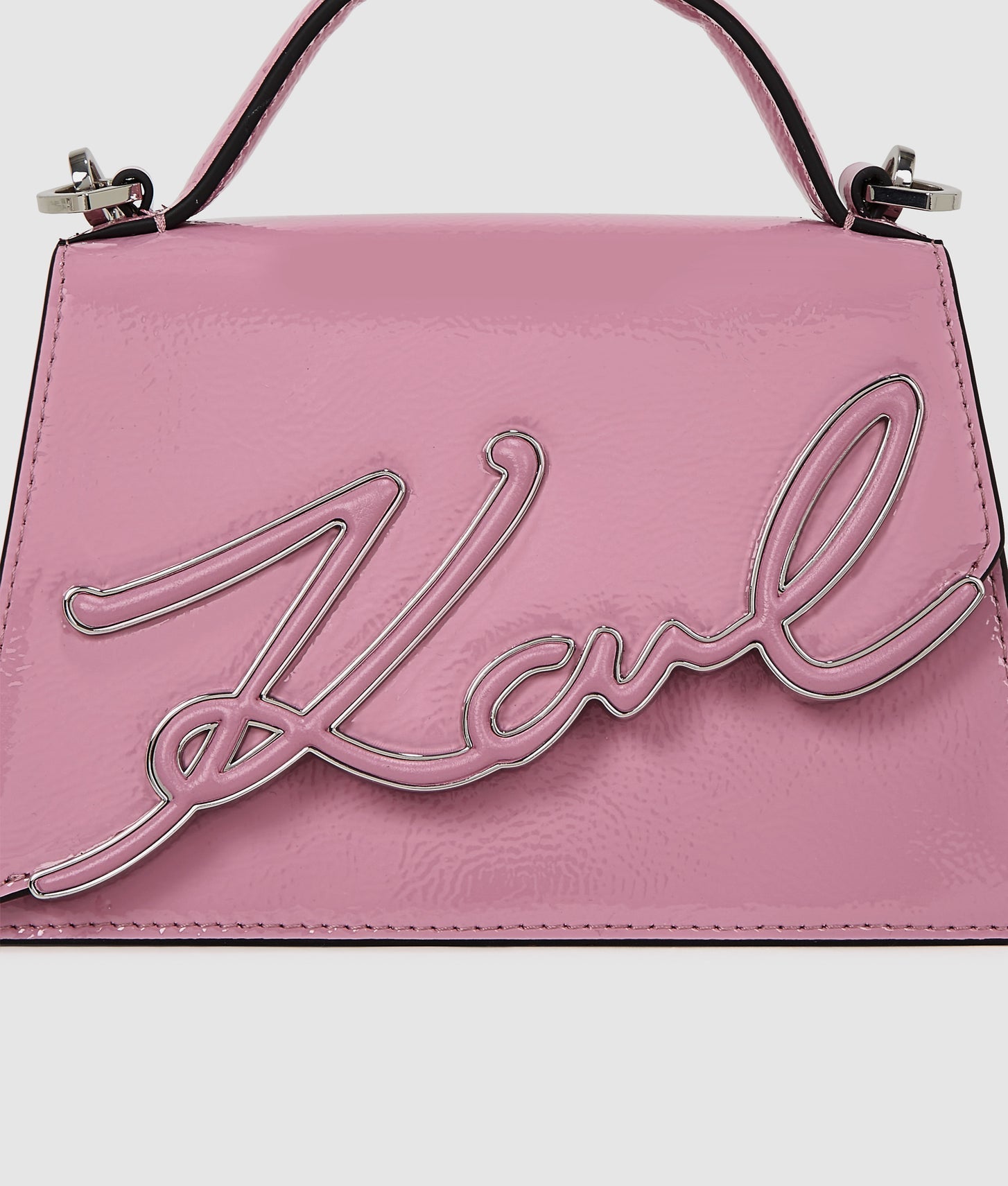 KarlLagerfeld Ksignature Small Crossbody Bag Cyclamen