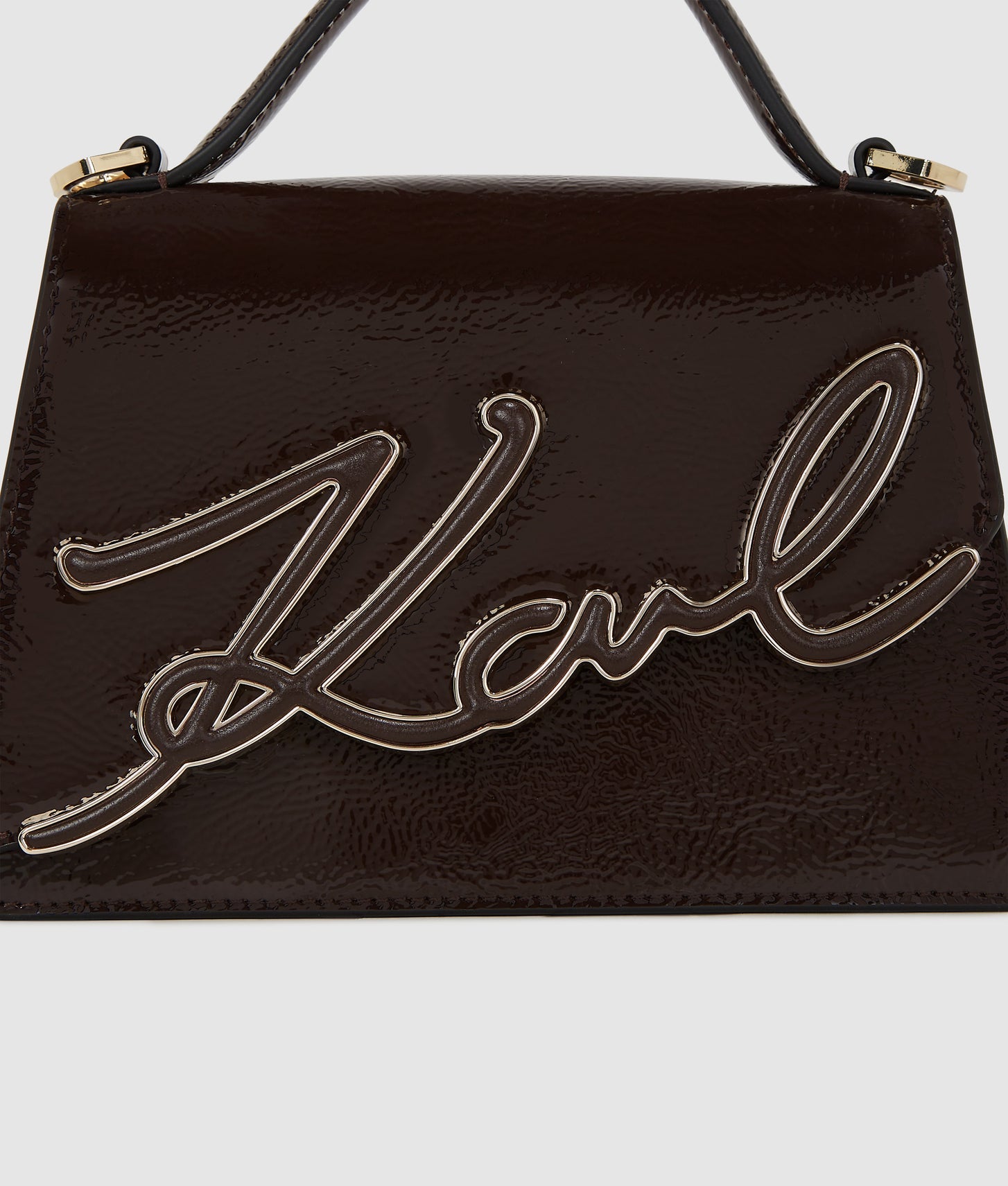 KarlLagerfeld Ksignature Small Crossbody Bag Tobacco