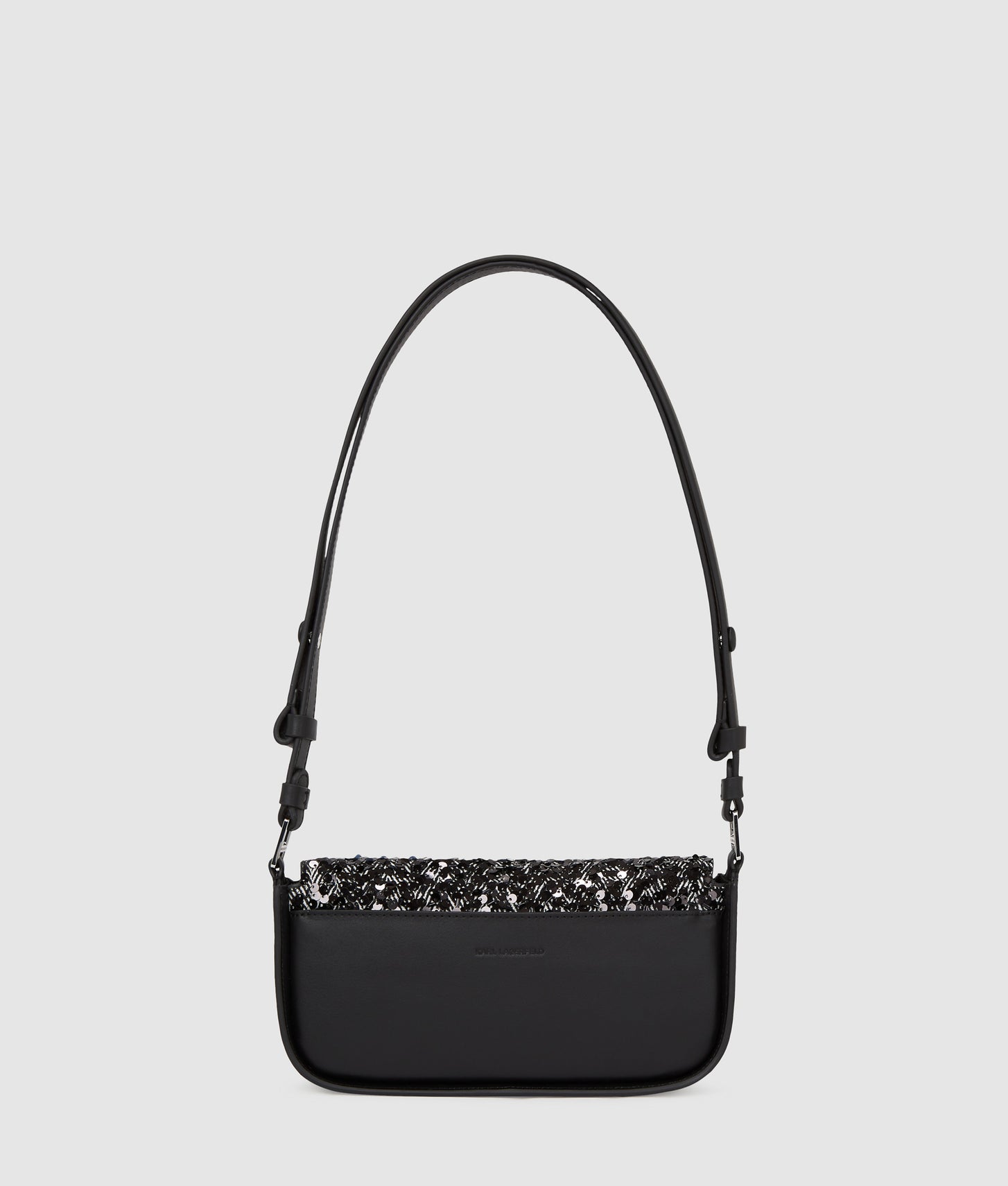KarlLagerfeld Ksignature Sequin Crossbody Bag Herringbone Sequins