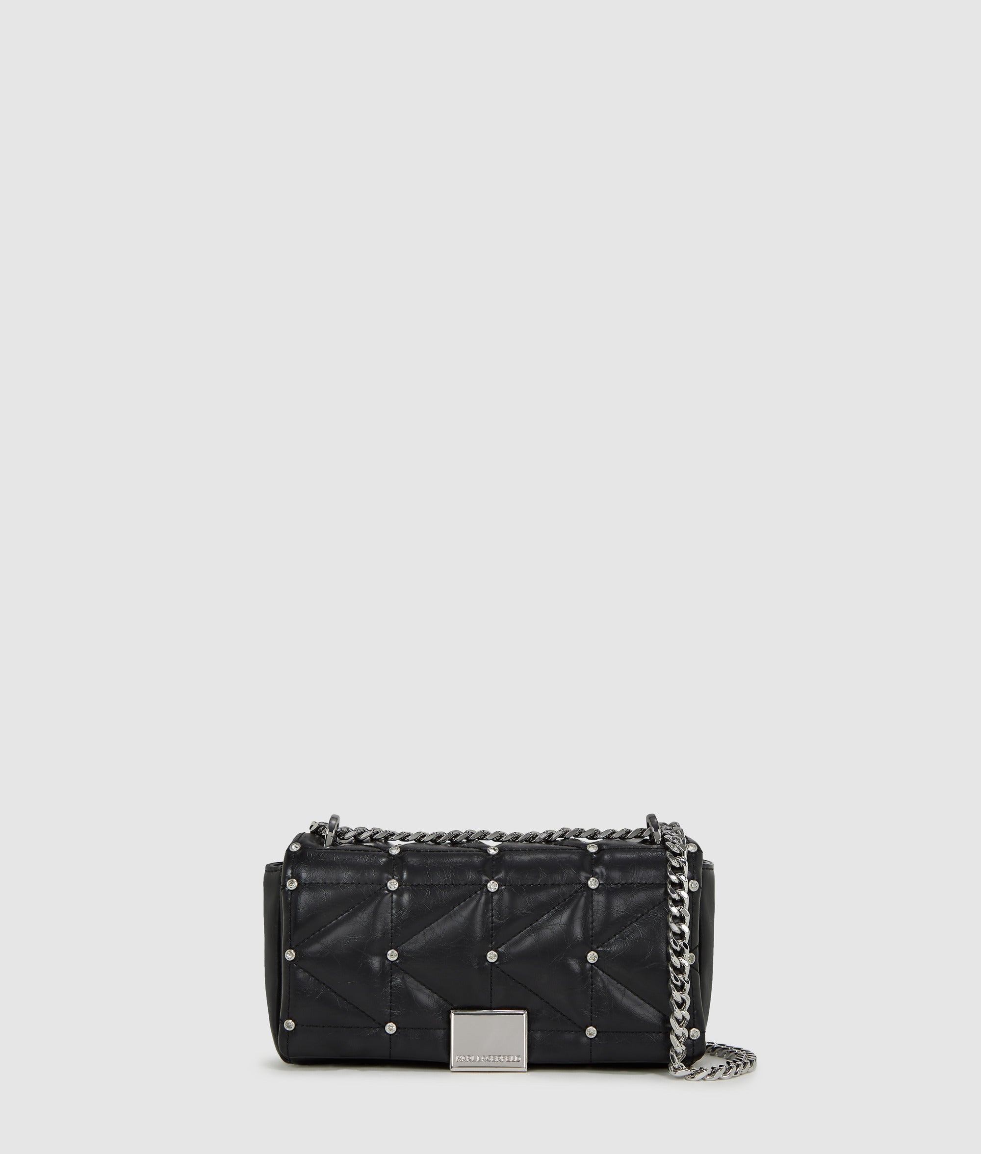 KarlLagerfeld Kkuilt Small Crossbody Bag Black-Nickel