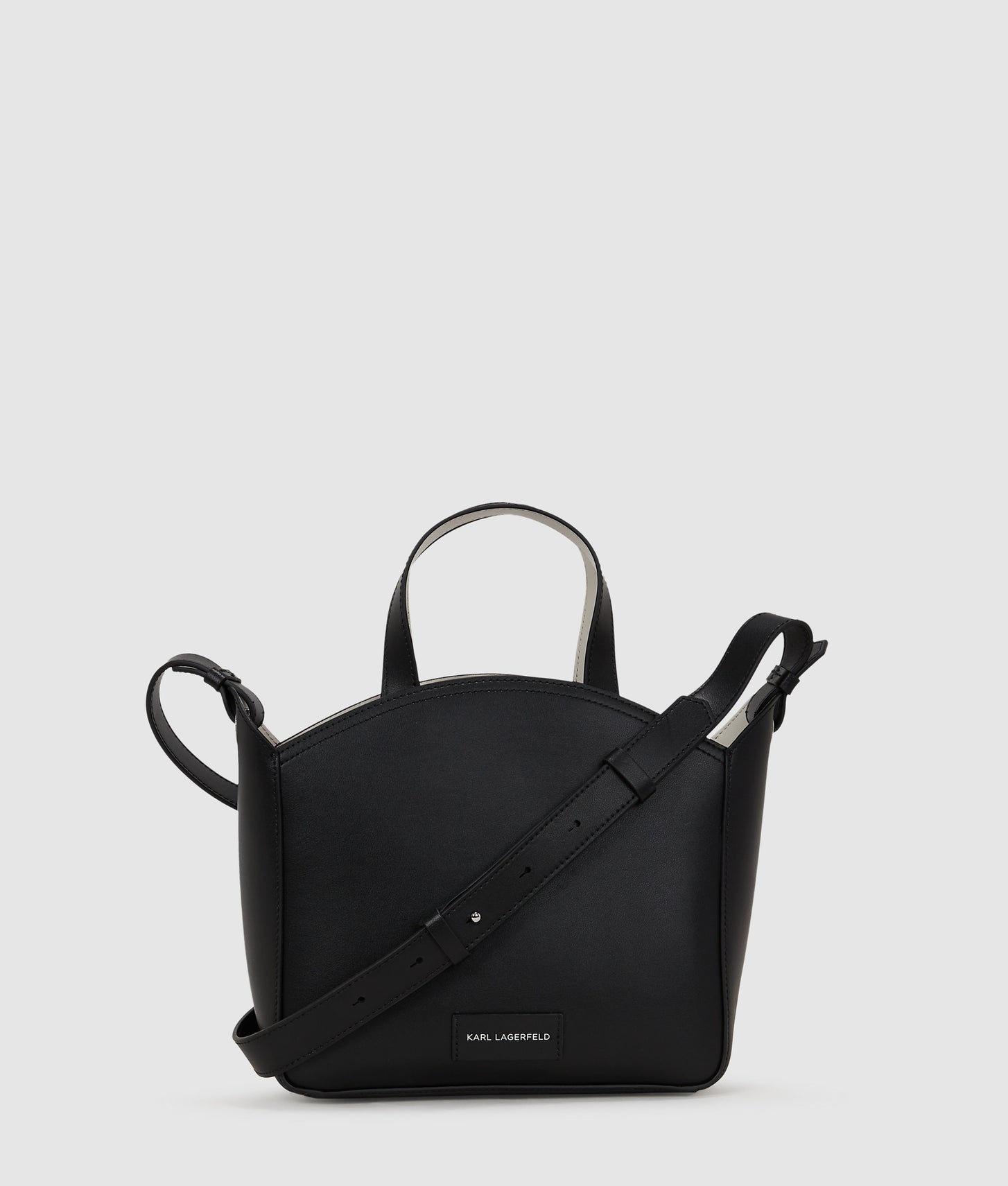 KarlLagerfeld Kcircle Small Studded Tote Bag Black