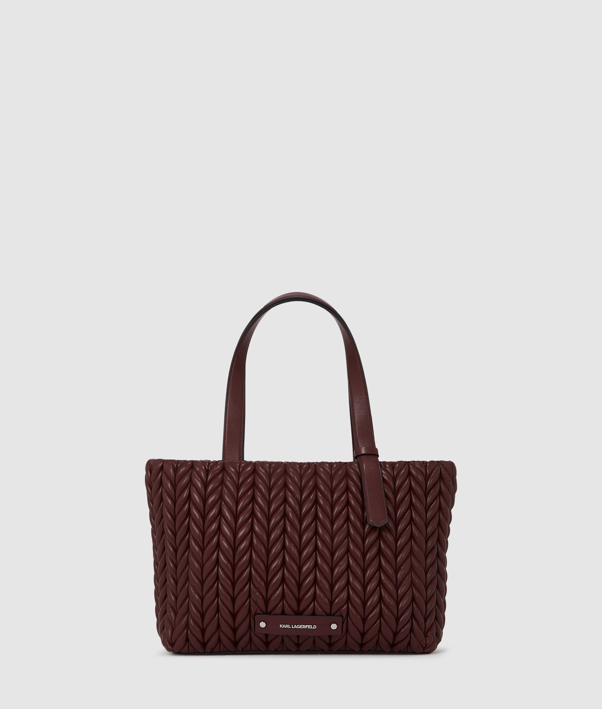 KarlLagerfeld Kweave Medium Tote Bag Windsor Wine