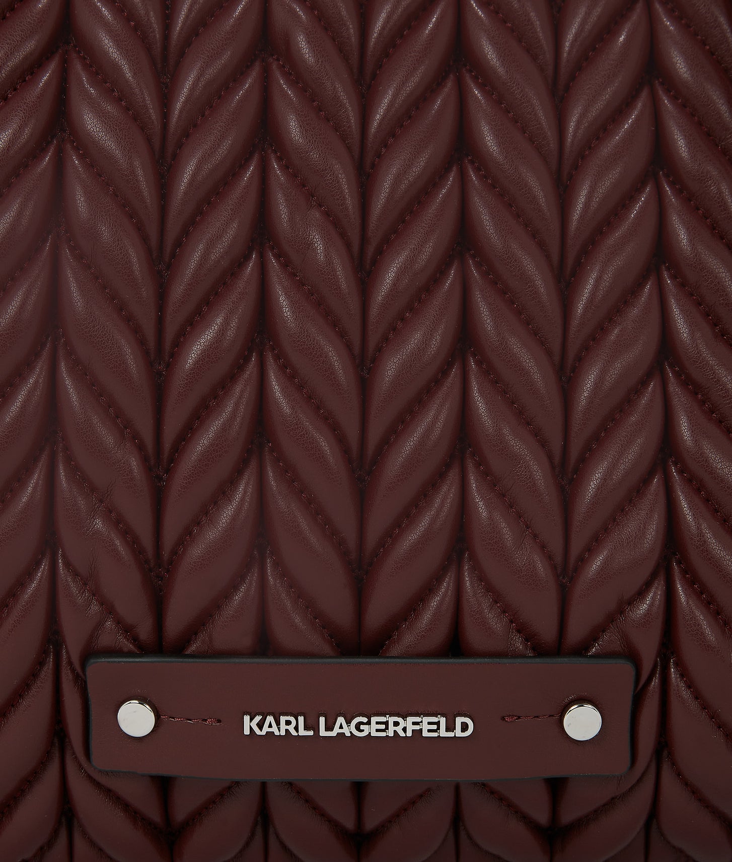 KarlLagerfeld Kweave Medium Tote Bag Windsor Wine