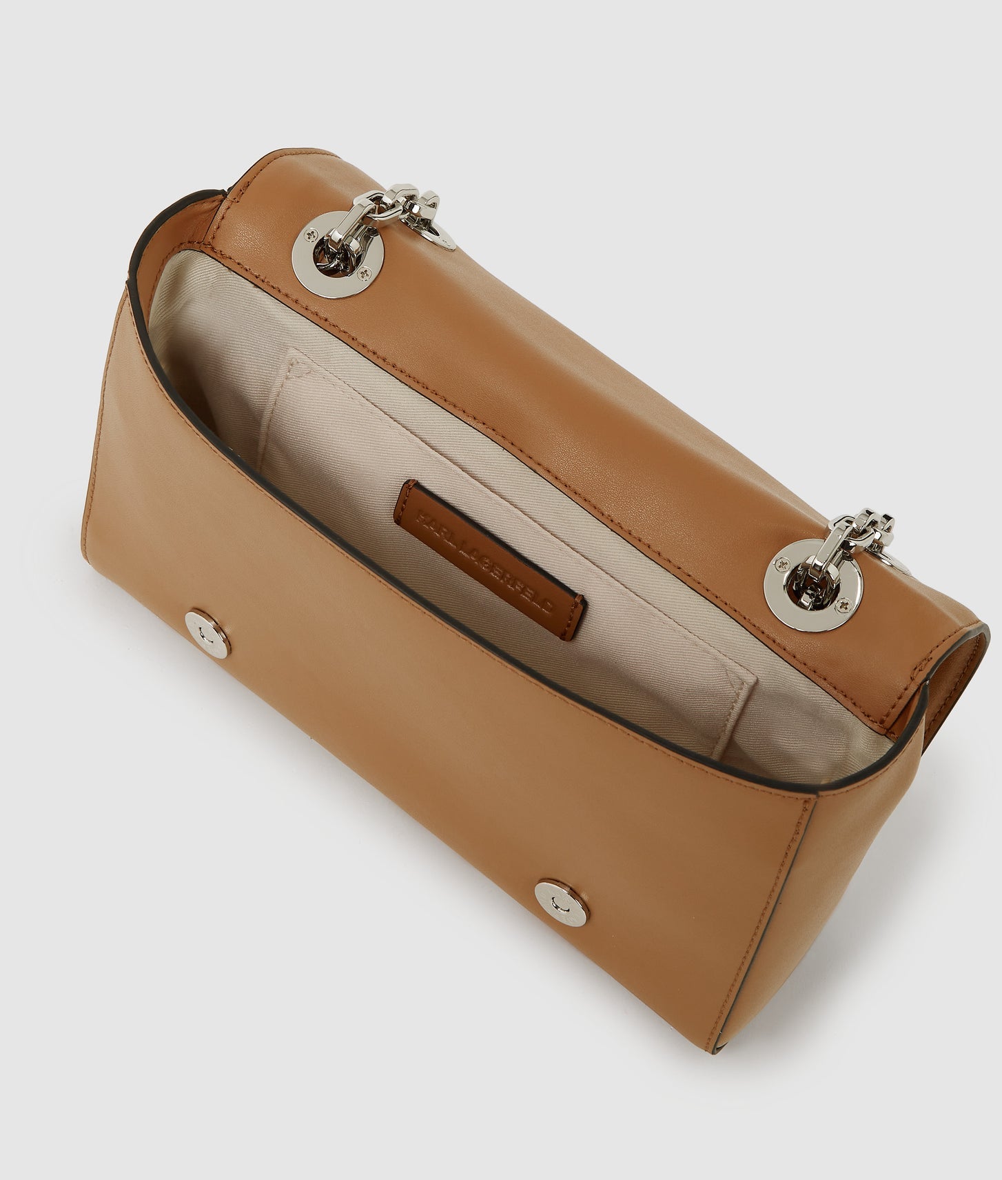 KarlLagerfeld Kautograph Shoulder Bag Caramel