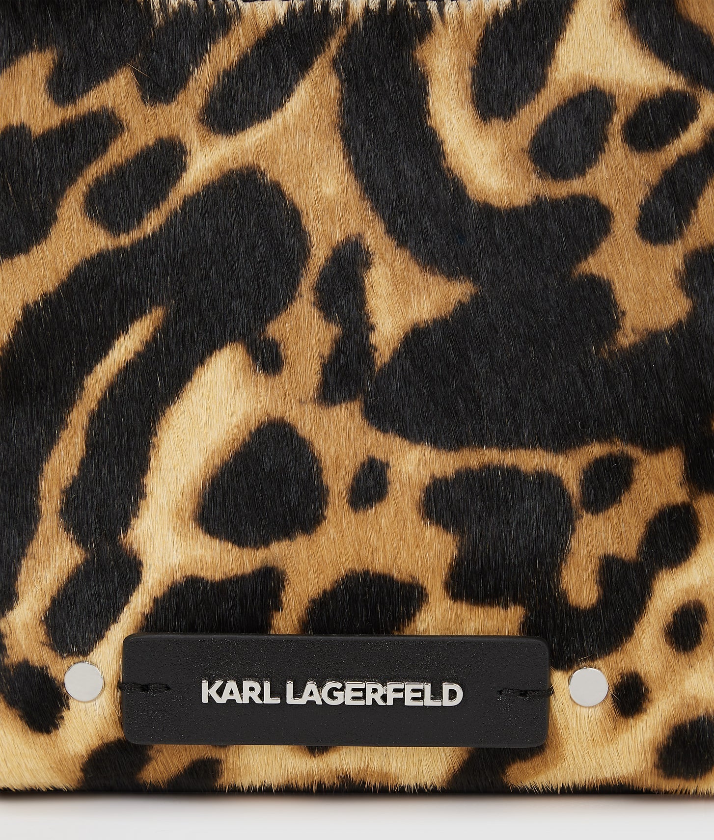 KarlLagerfeld Khardware Mini Leopard Tote Bag Leopard