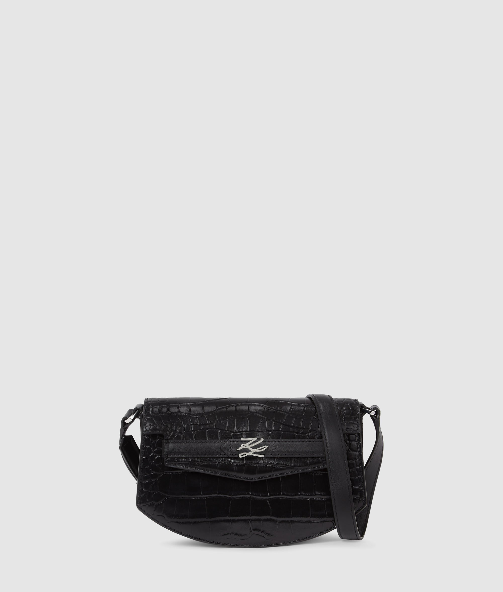 KarlLagerfeld Kstudio Crossbody Bag Black-Nickel