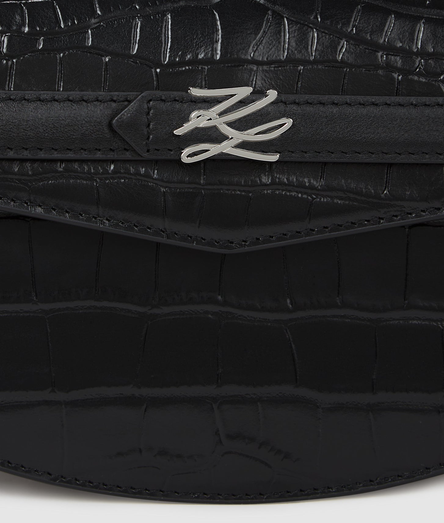 KarlLagerfeld Kstudio Crossbody Bag Black-Nickel