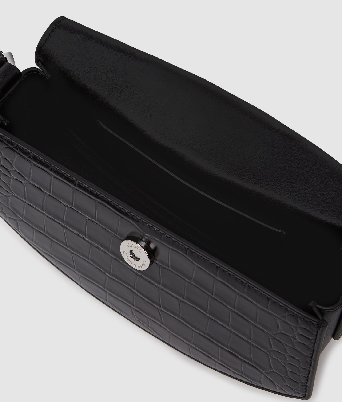 KarlLagerfeld Kstudio Crossbody Bag Black-Nickel