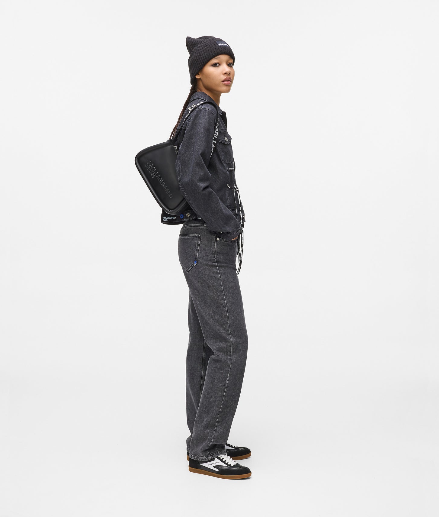 KarlLagerfeld Puffy Shoulder Bag Black