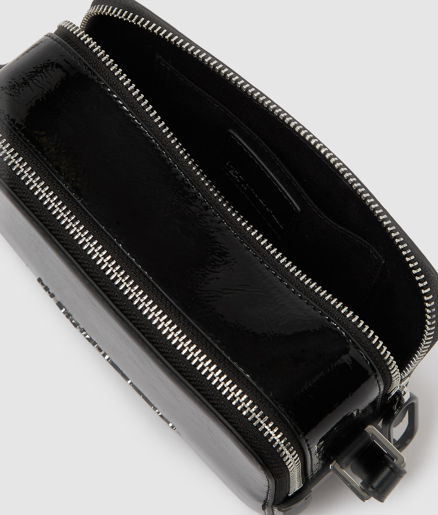 KarlLagerfeld Logo Shiny Camera Bag Black