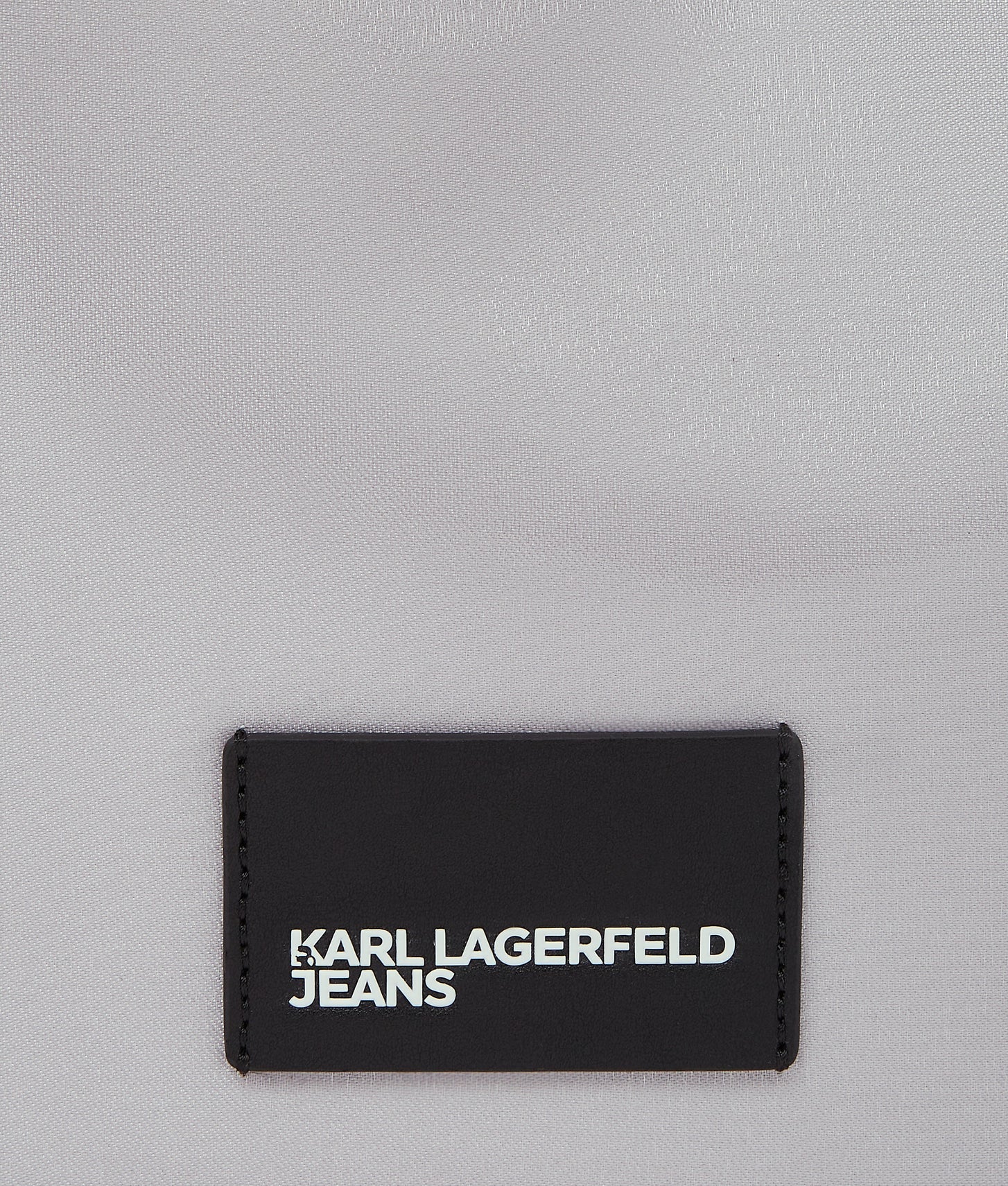 KarlLagerfeld Nylon Metallic Shoulder Bag Silver