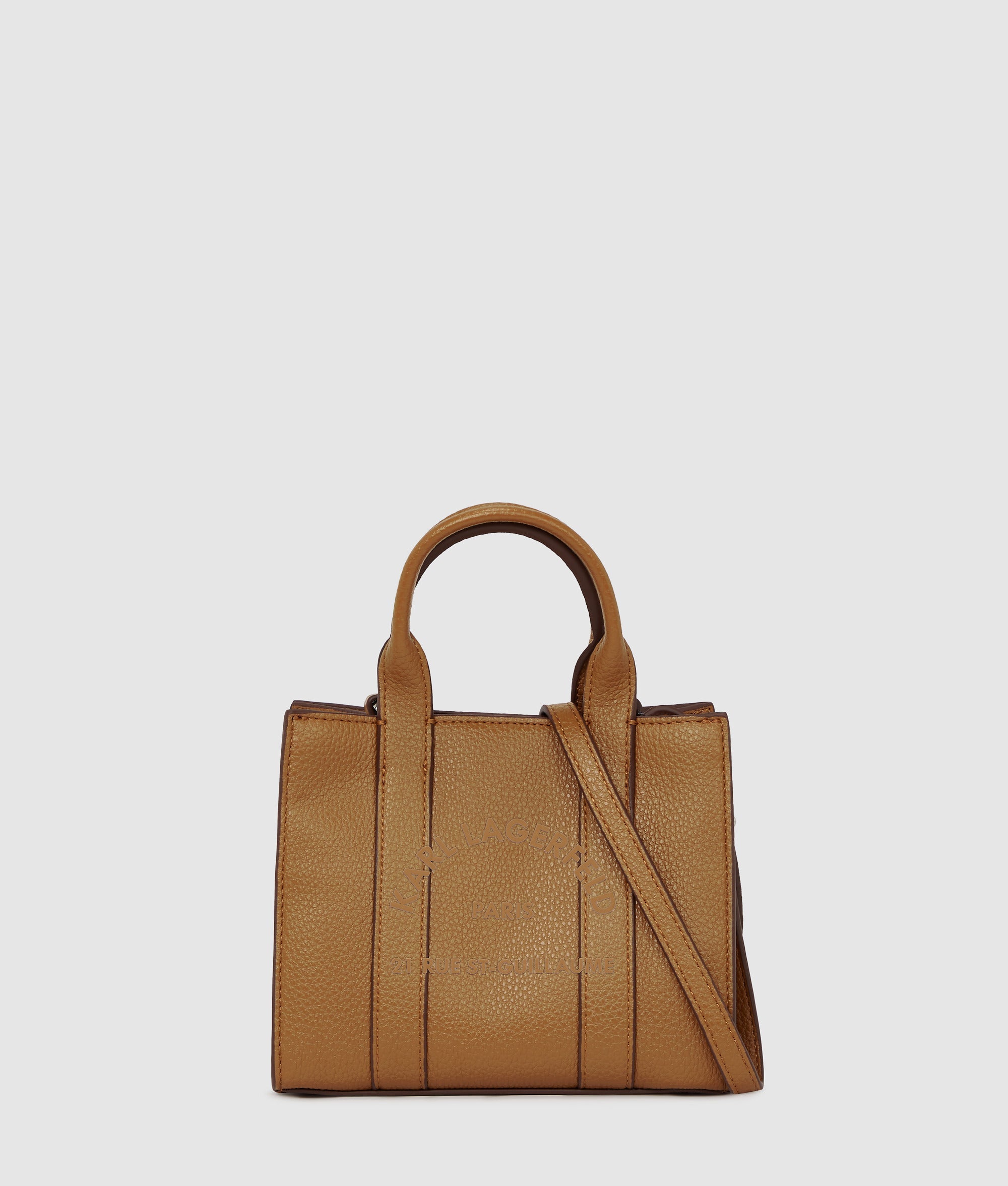 KarlLagerfeld Rue St-Guillaume Mini Tote Bag Caramel